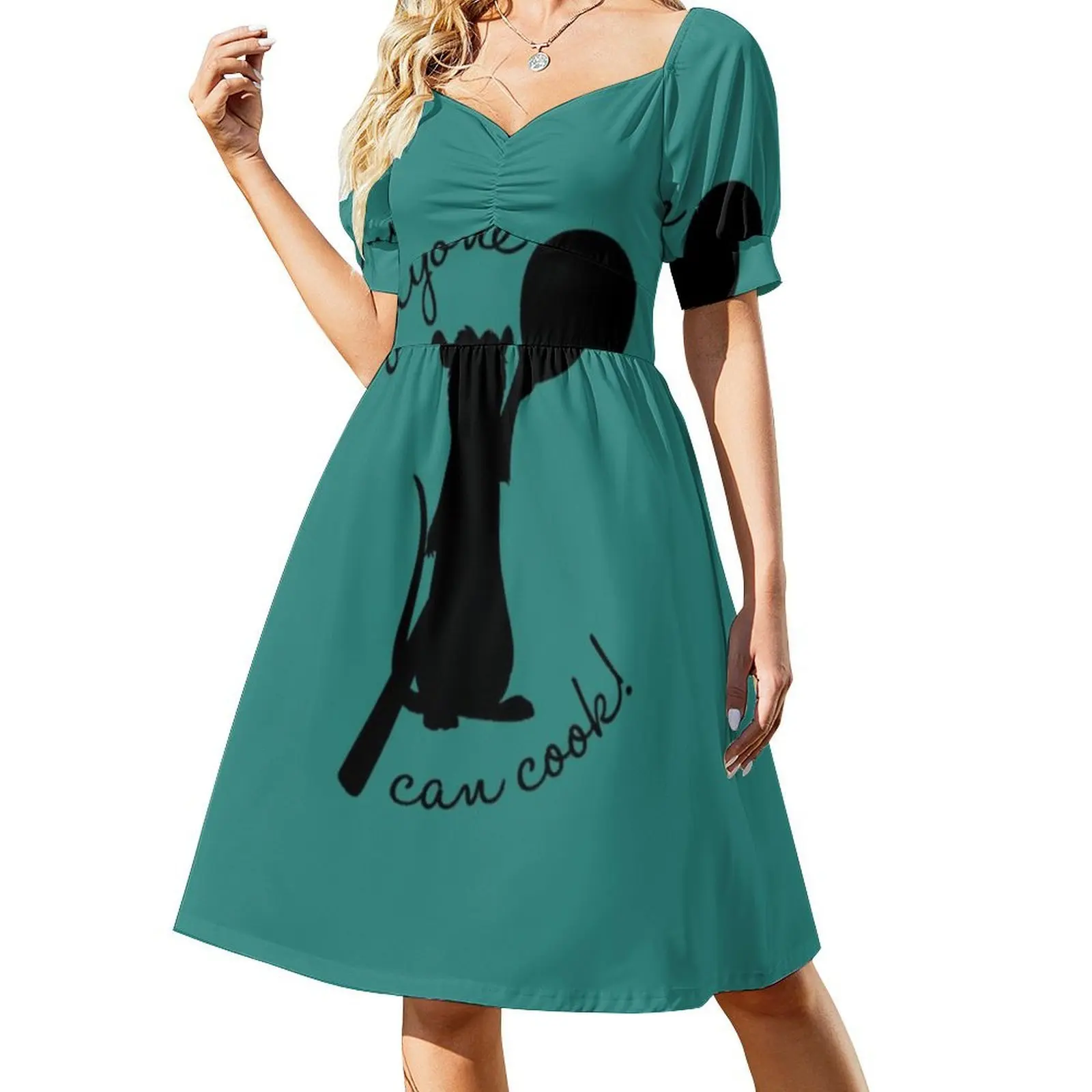 يمكن لأي شخص الطبخ! فستان نسائي للحفلات ملابس الشارع العصرية ملابس النادي المطبوعة للإناث فستان الرسوم المتحركة Ratatouille Remy Linguini #2