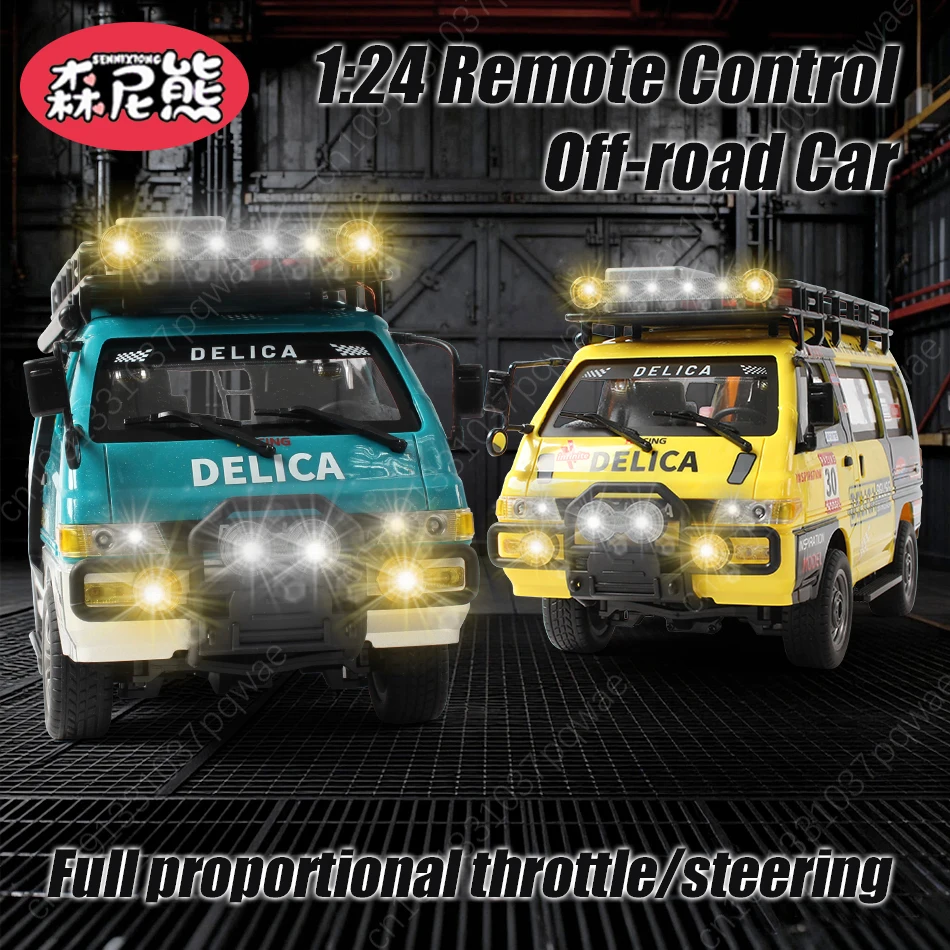 รถบังคับวิทยุ SENNIXIONG 1/24 2WD 4WD ตัวถังโลหะผสม รถออฟโรดคลาสสิก รถบรรทุกพาณิชย์ บังคับความเร็วสูง ดริฟท์ ปีนป่าย ของขวัญวันหยุด