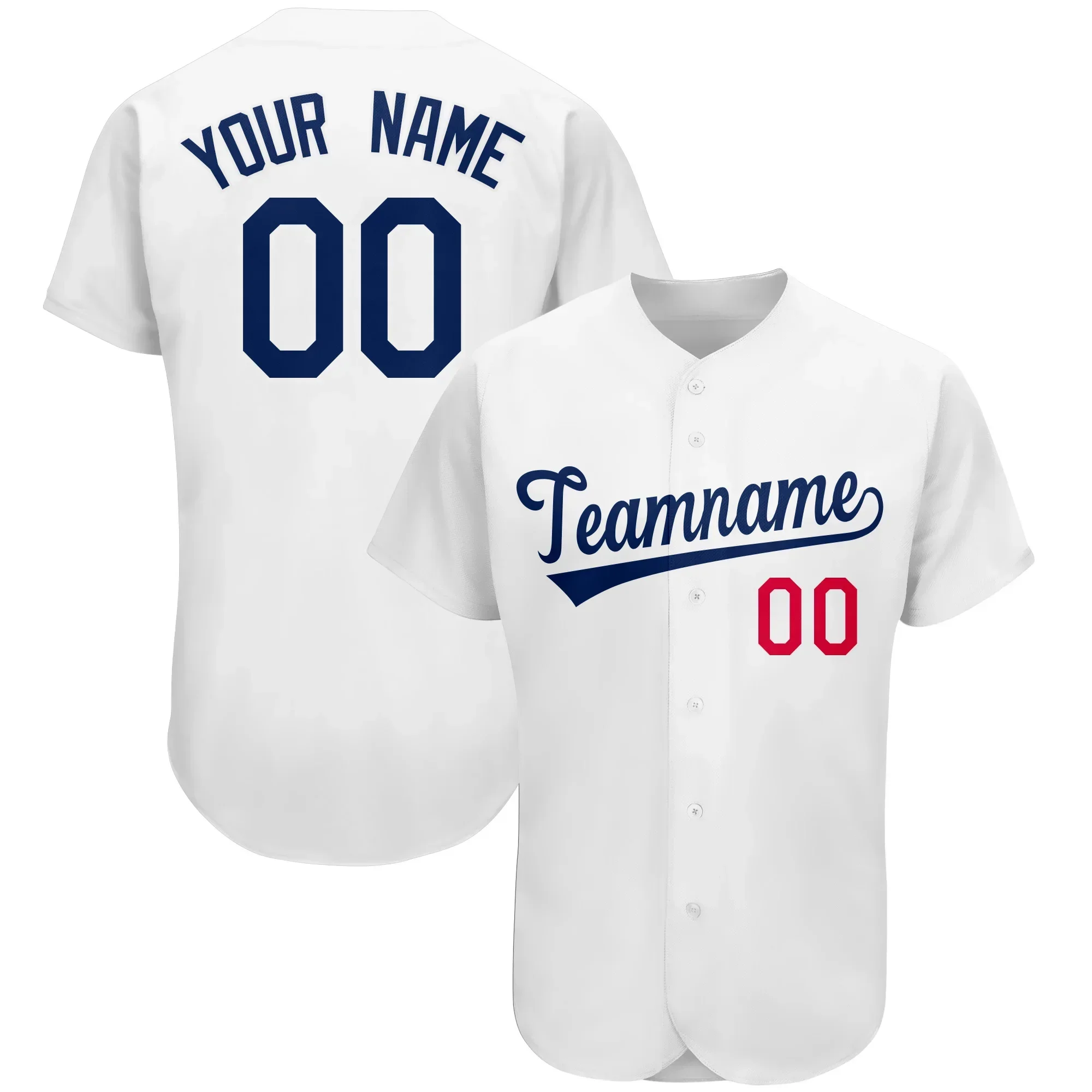 Custom Baseball Jersey Full-Button Shirt Active Sportswear Embroidered Team Name and Numbers for Men/Women/Youth 2024