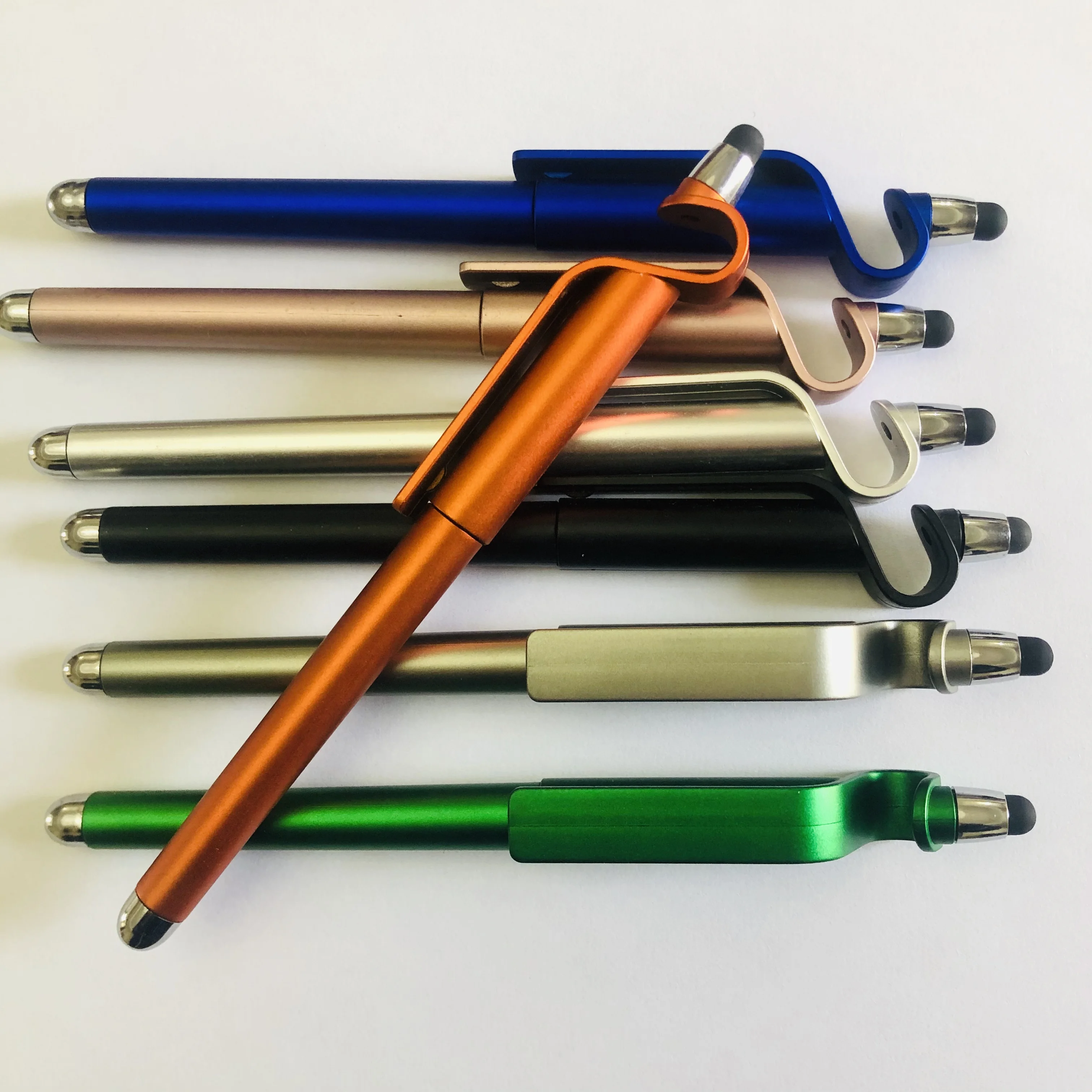 High quality promotion gel ball pen with stylus brand custom logo plastic neutral ballpoint pen print personal design