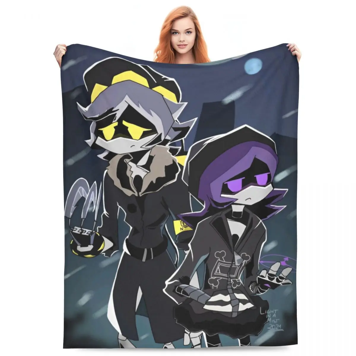 Robot Murder Drones V Uzi Blanket Super Soft Fluffy Plush Throw Blanket For Couch Bed Decorative Flannel Bedspread Bed Cover