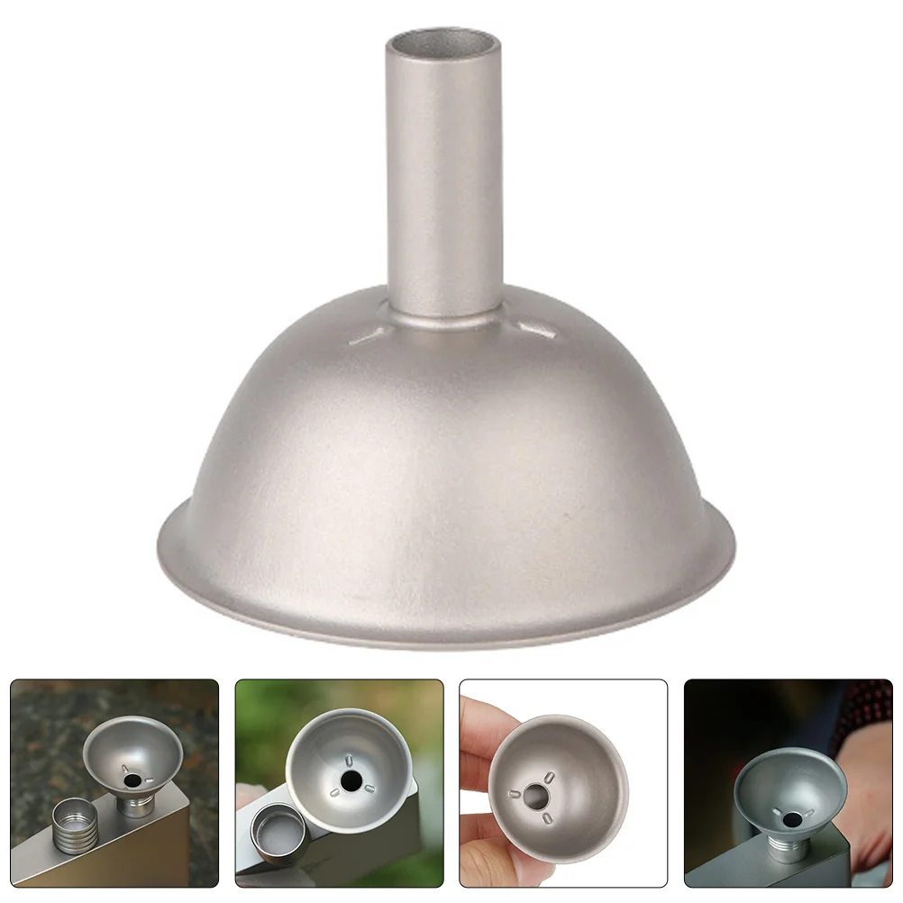 

Reusable Titanium Funnel Mini Liquor Funnel Oil Leakproof Spout Portable Liquid Transferring Tool For Wine Kettle Kitchen
