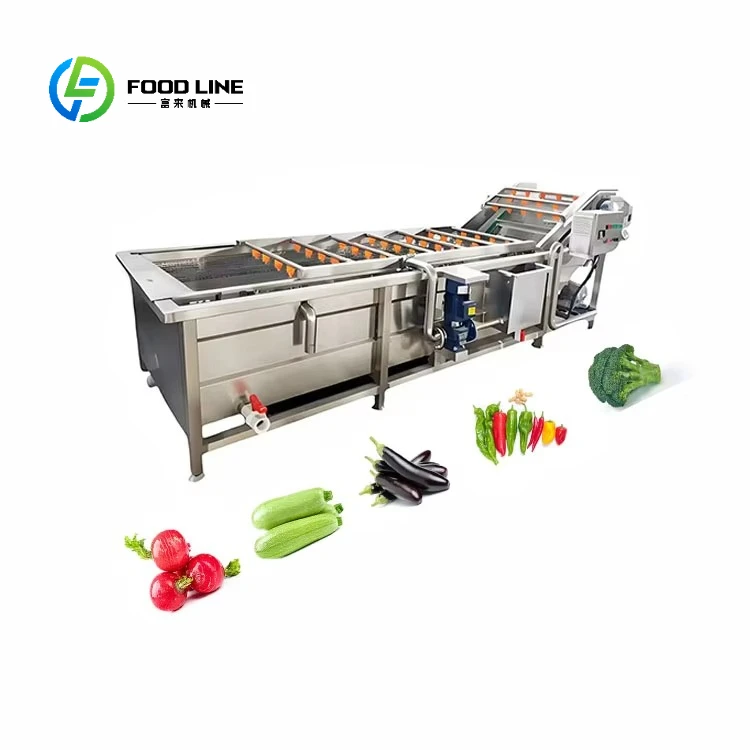 Adjustable Pressure Timer Bubble Washing Machine Multi-Functional Rotary Fruit Cleaner for Fruit Vegetable Soybean Customized