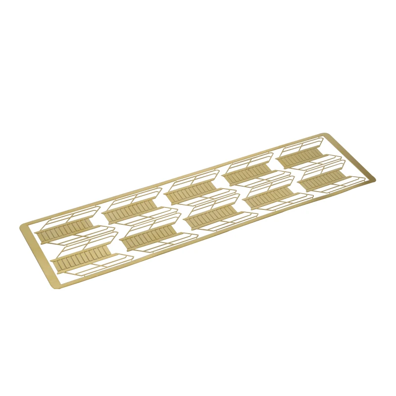 1Set 1/100 Brass Etching Inclined Ladder Length 35mm Width 9mm Thickness 0.4mm Micro Stairs RC Simulation Boat DIY Accessories