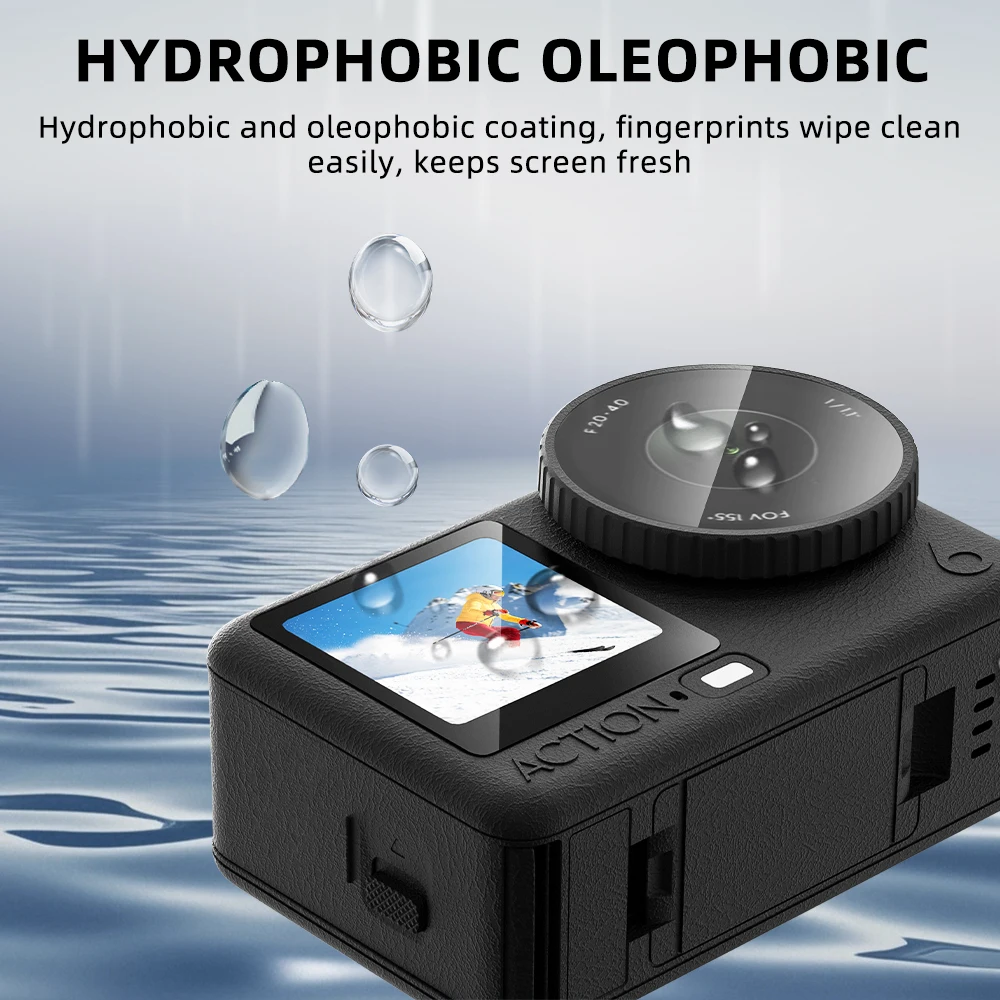 

Screen Protector For DJI OSMO ACTION 6, Ultra HD Tempered Glass Protective Film with Auto Alignment Kit, 9H Hardness Ultra Clear