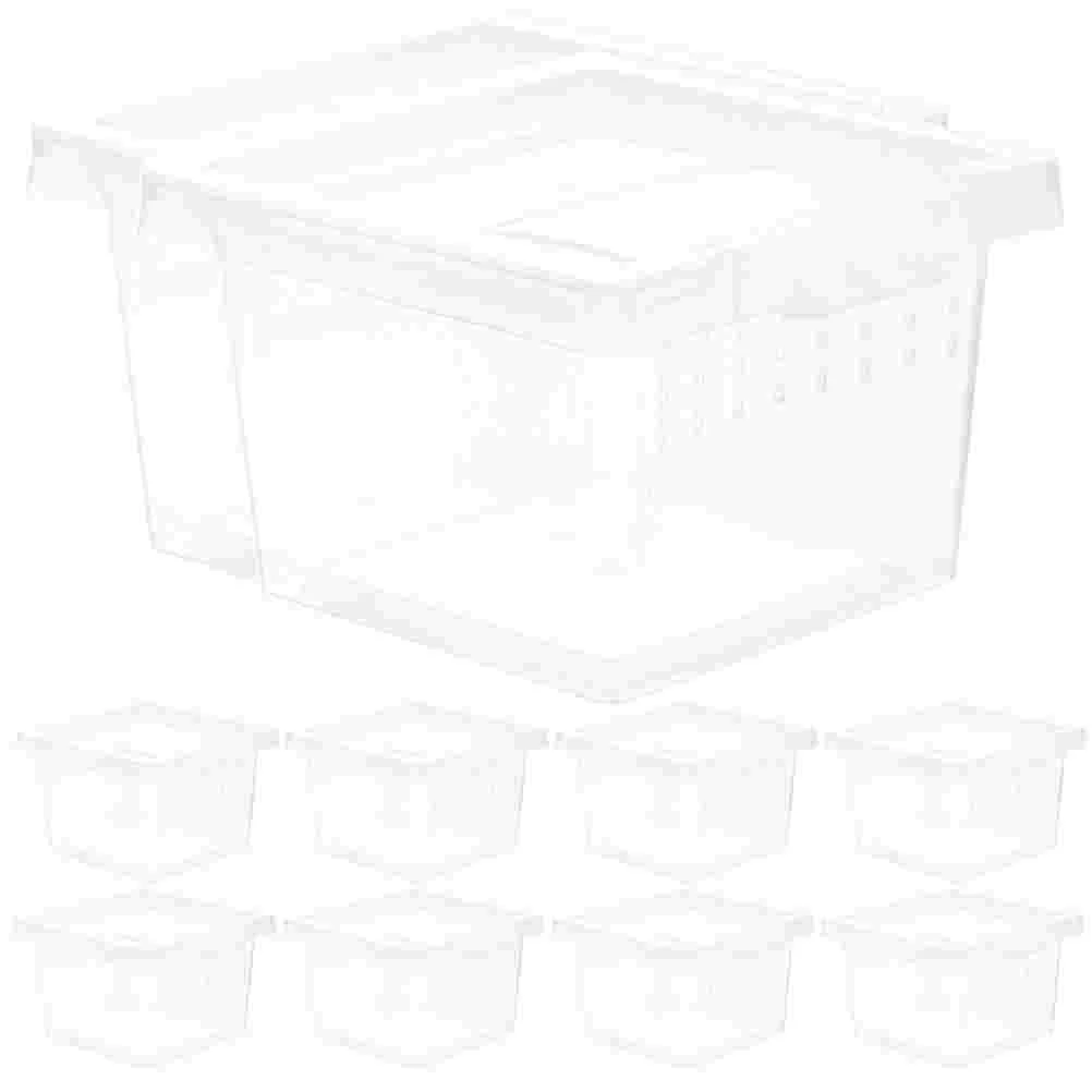 10 Pcs Acrylic Spider Enclosure Reptile Feeding Box Transparent Insect Habitat Terrarium Breeding Bins