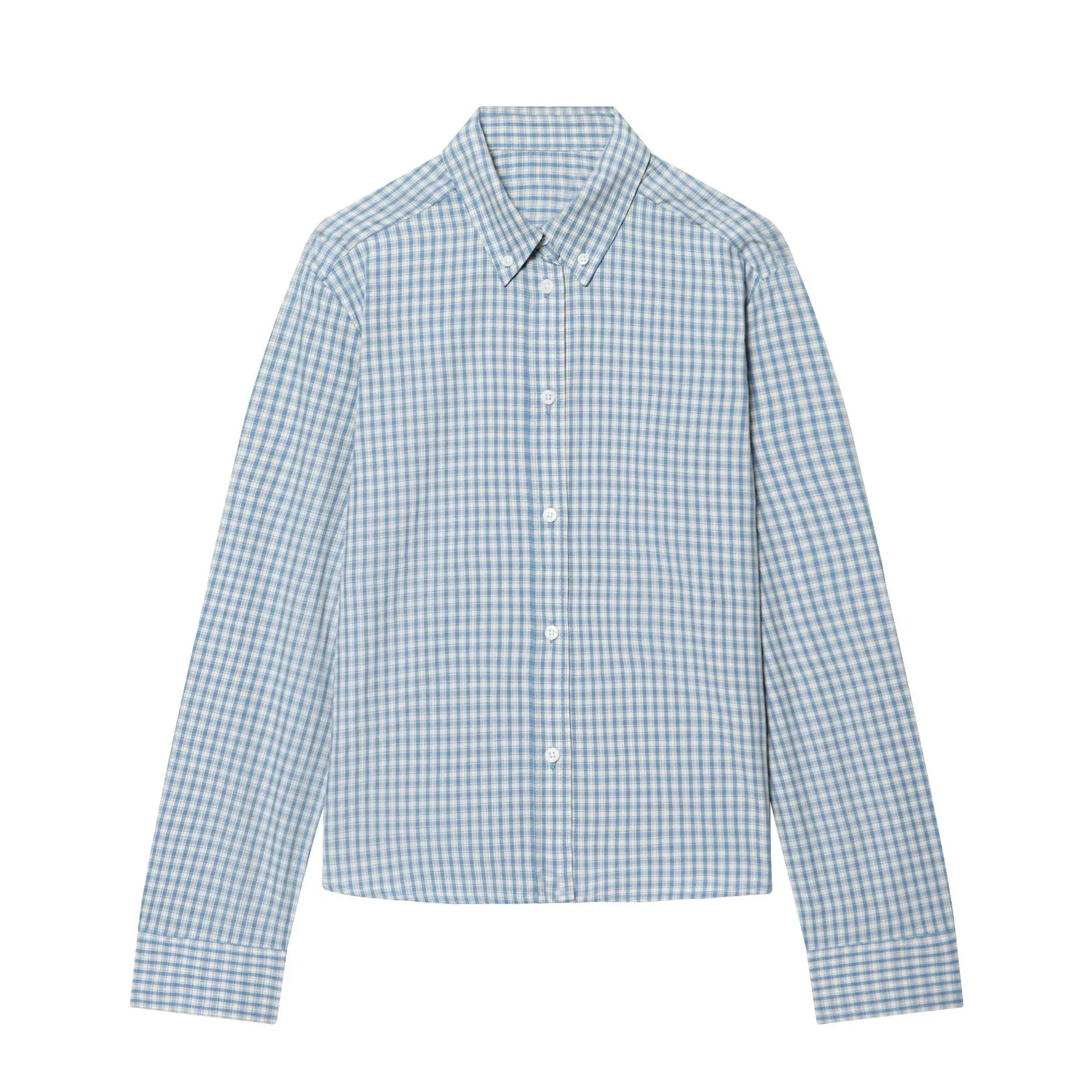 

Women's Slim Fit Plaid Shirt OLM6