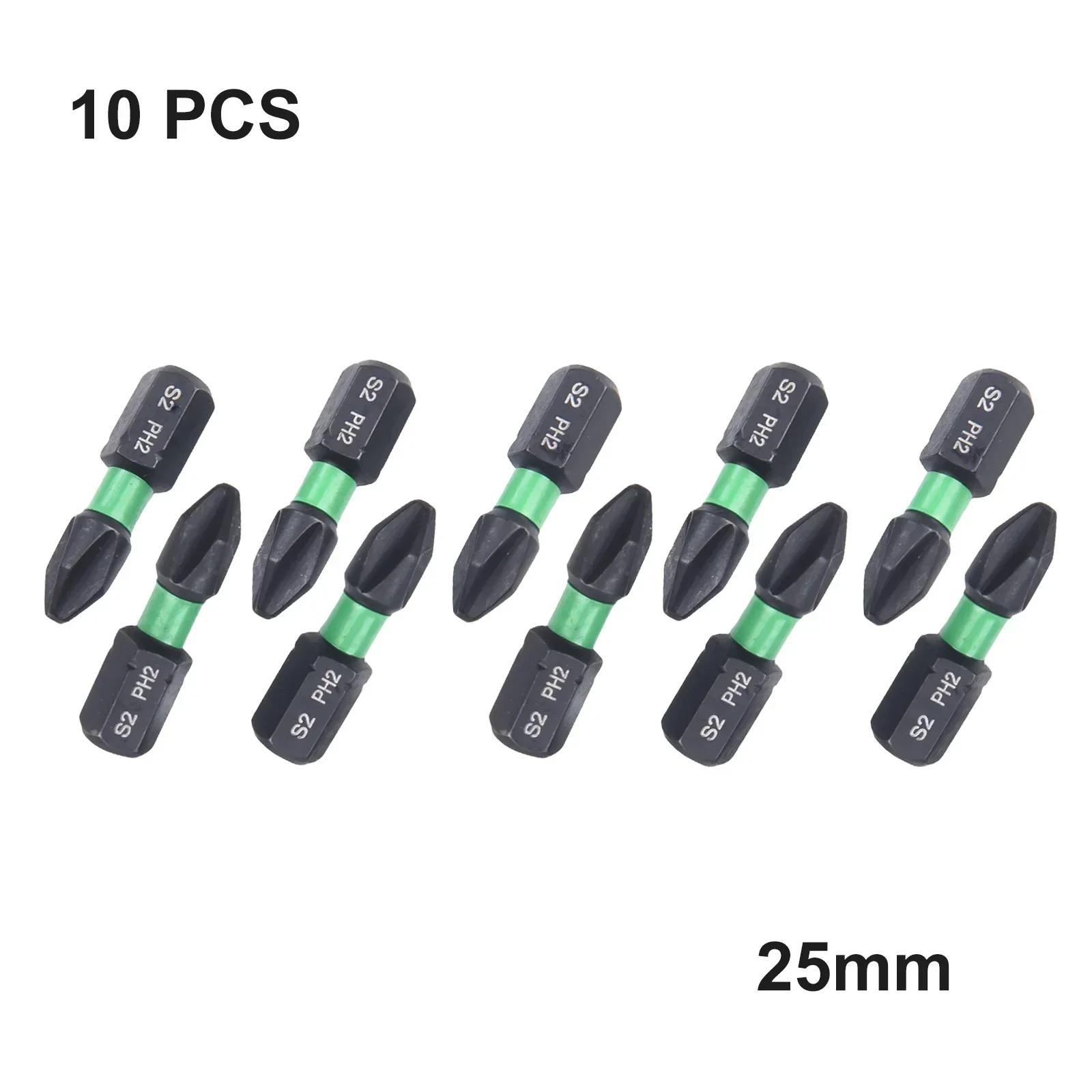 

10pcs 25mm Screwdriver Bit Set Hand Drill Tool Hexagonal Handle Magnetic Batch Head Cross Screwdriver Drill Bit Hand Tools