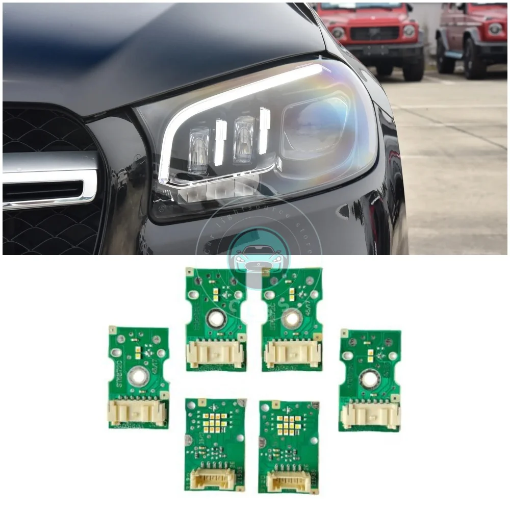 New Natural White DRL LED Board Repair Kit For 2020-2023 Mercedes GLS X167 GLS 63 Daytime Running Lights Euro Car Accessories