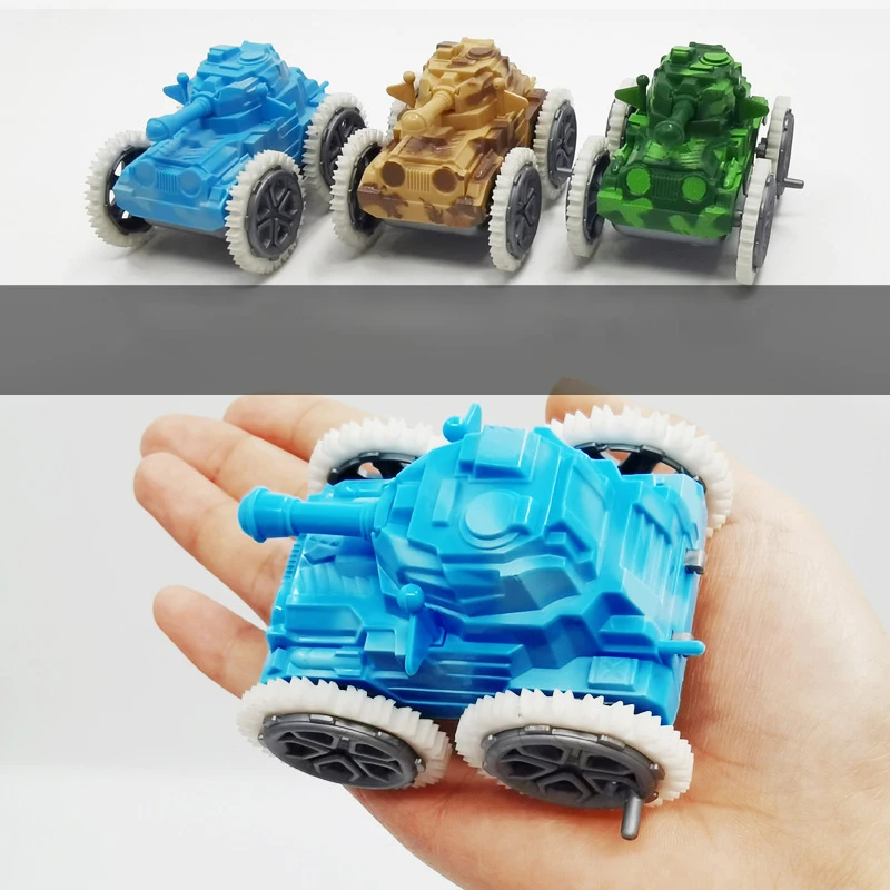 New Creative Children's Inertia Tank Flip Toys Model Fun Simulatlon Military Car Toys Boys Puzzle Toy Kids Birthday Holiday Gift