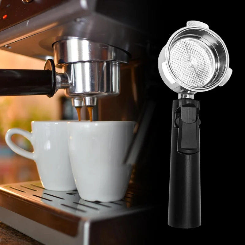 

51mm coffee machine with three ear bottom handle, filter screen handle with powder cup set, compatible