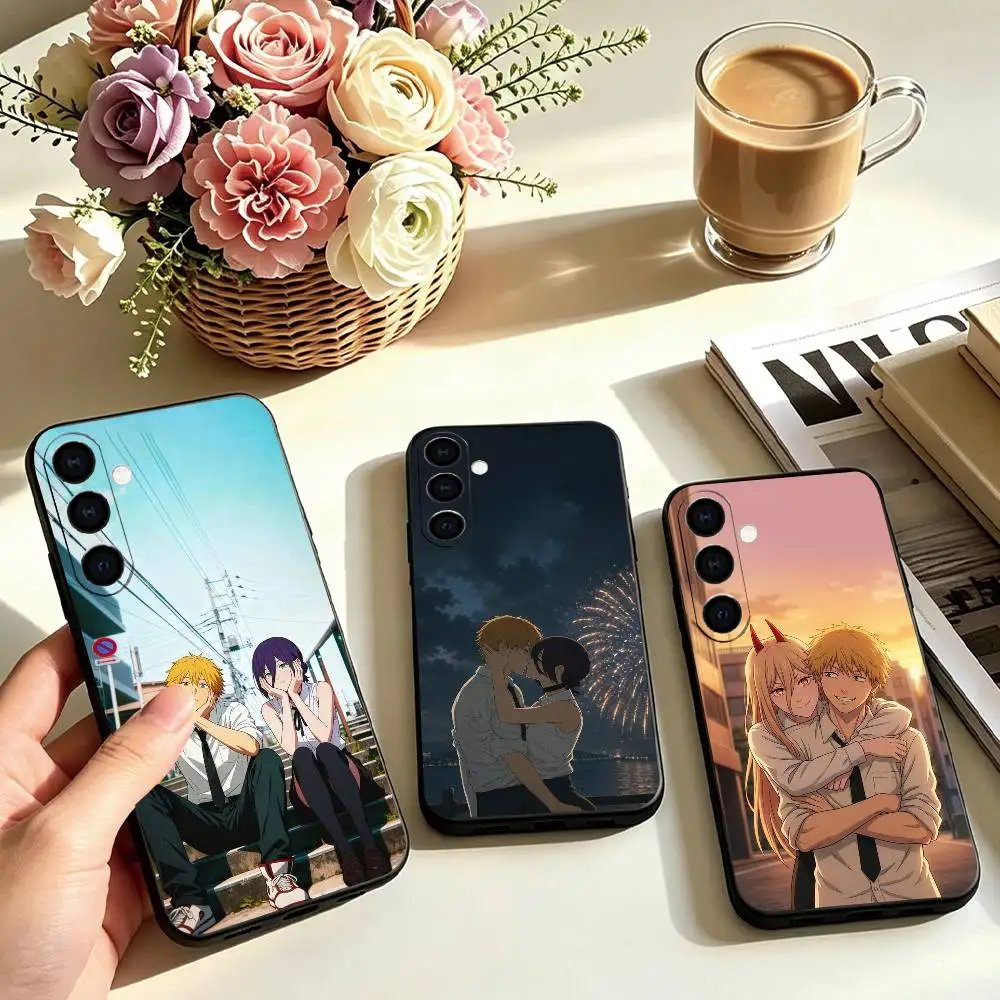 A-Anieme Chainsaw Man  Phone Case For Samsung Galaxy A73,A72,A71,A70,A53,A52,A51,Others Soft Black Cover