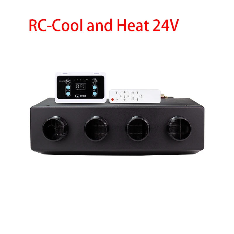 24V 12V Universele 4 Gat Auto AC Verdamper Montage Unit Airconditioner Verwarming voor Klassieke Auto's vrachtwagen Van Straat Rode Staaf