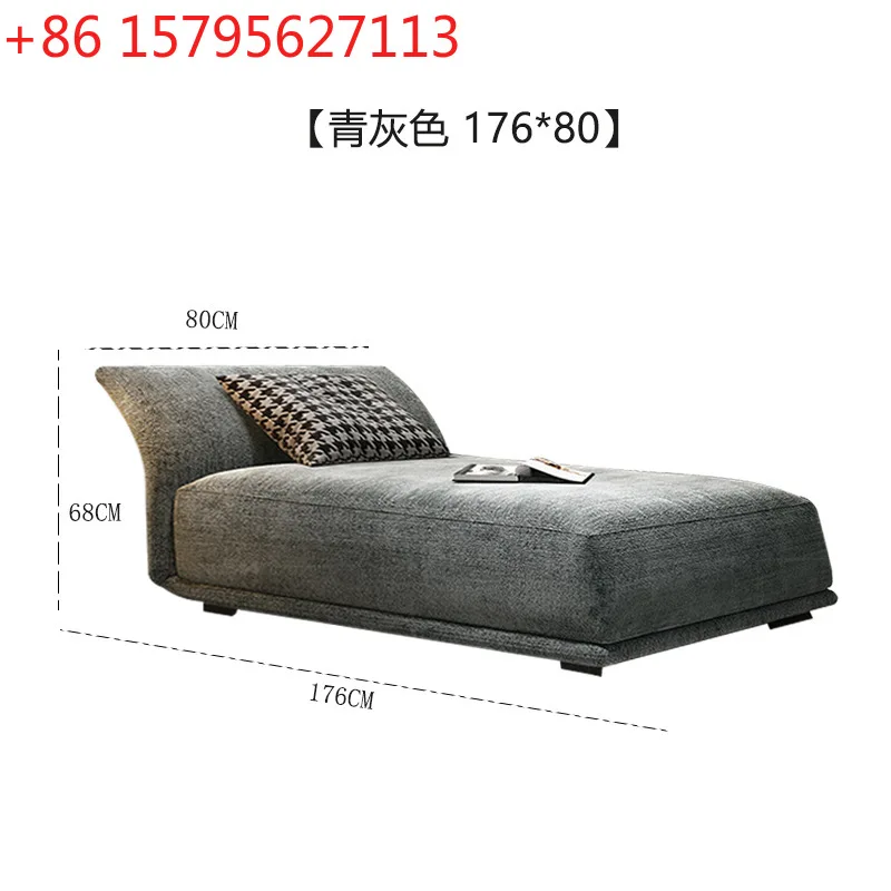 Italian minimalist living room sofa fabric single bedroom small apartment modern balcony recliner fashionable