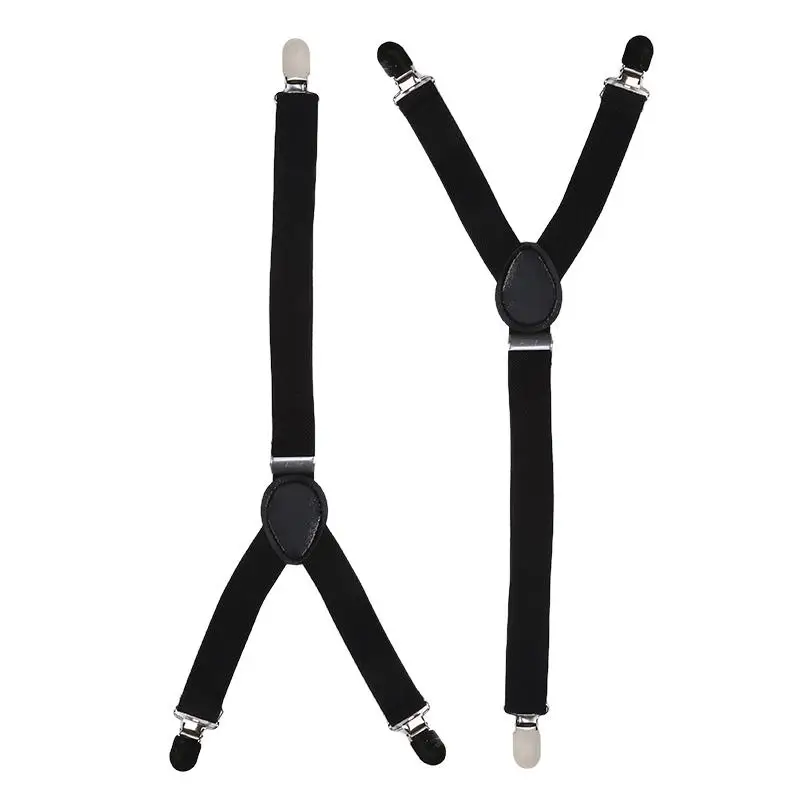 1 par de soportes para camisas para hombre, tirantes elásticos ajustables estilo Y para piernas, Clips antideslizantes, abrazaderas para liga de calcetín, antiarrugas