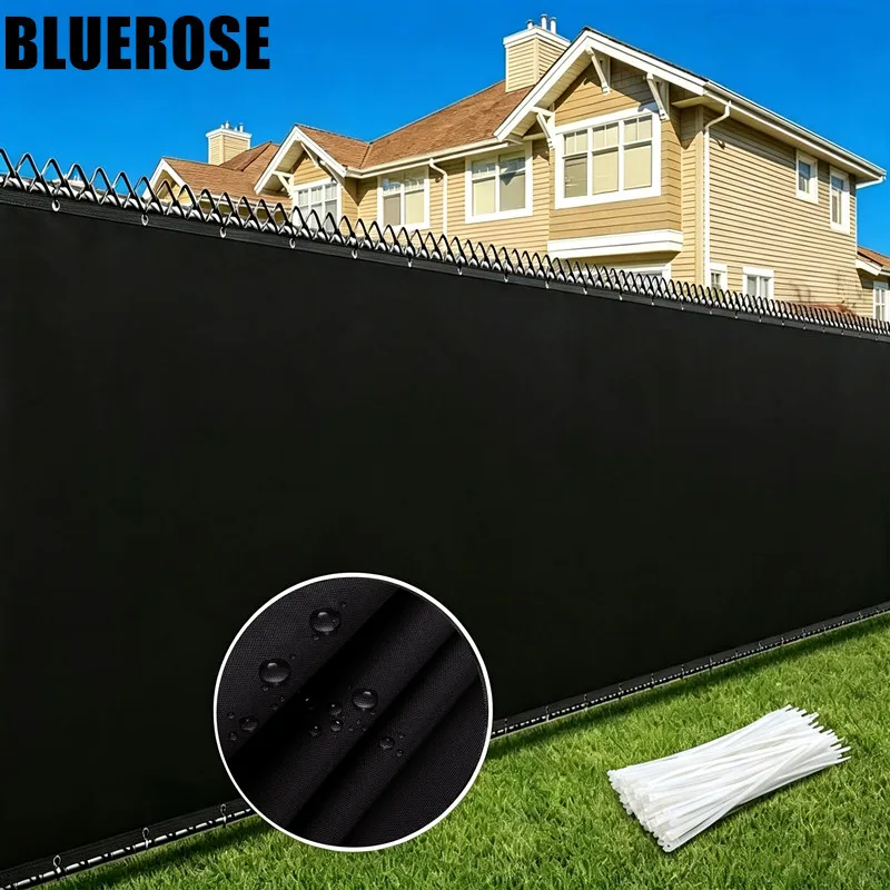 Privacy Fence Screen Oxford Cloth Garden Privacy Protection Screen Room Divider Wind Screen for Patio Backyard Balcony