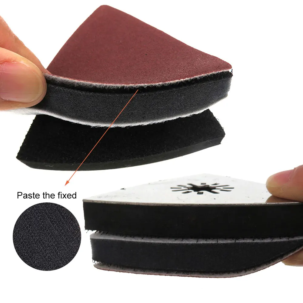 Imagem -03 - Triangle Sanding Sandpaper Pad Triangular Areia Pad Acessórios para Ferramentas Elétricas Assorted Grupo 60 80 120 180 240 4x5 8x8cm 77 Pcs