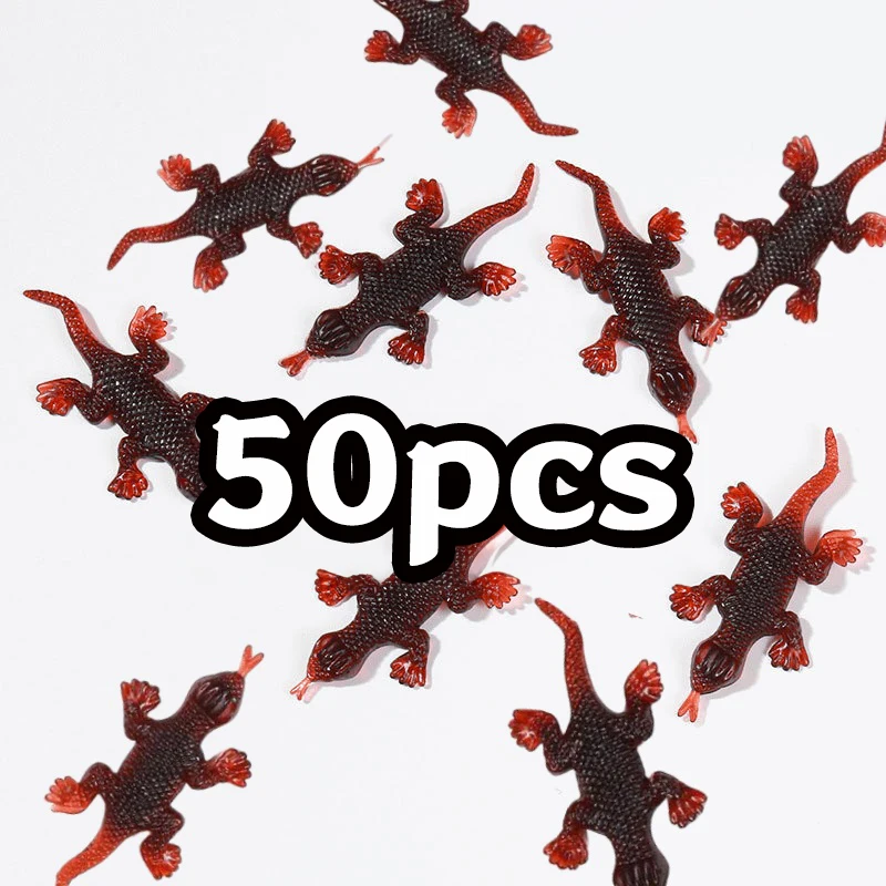 50pcs Realistic Bugs Toy Fake Cockroach Prank