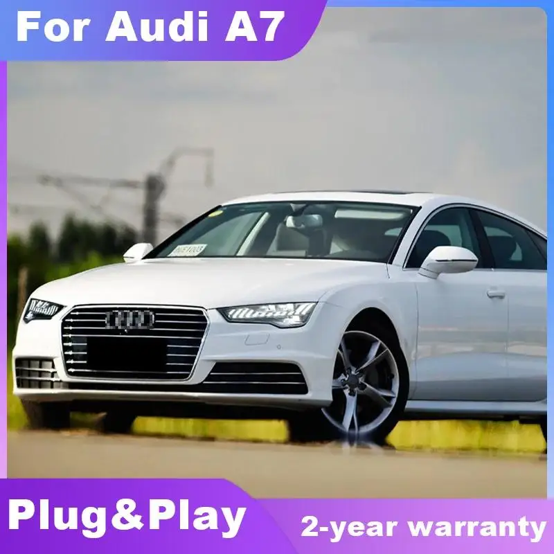 Car Styling Headlights for Audi A7 2011-2018 RS7 LED Head Lamp DRL Dynamic Turn Signal Projector Lens Automotive Accessories