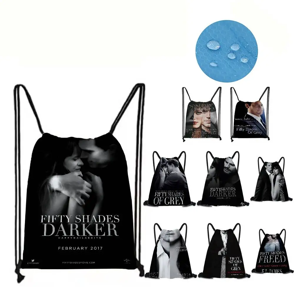 الفيلم الرومانسي الكلاسيكي F-Fifty S-Shades O-Of G-Gray المرأة على ظهره الرياضة باقة جيب الرباط للطي التسوق المحمولة