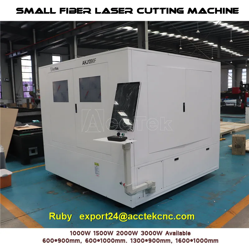 Europe Popular Small Field 1300*900mm Full Cover Fiber Optic Metal Laser Cutting Machine Cnc Laser Cutter 1000W 1500W 2000W 3KW