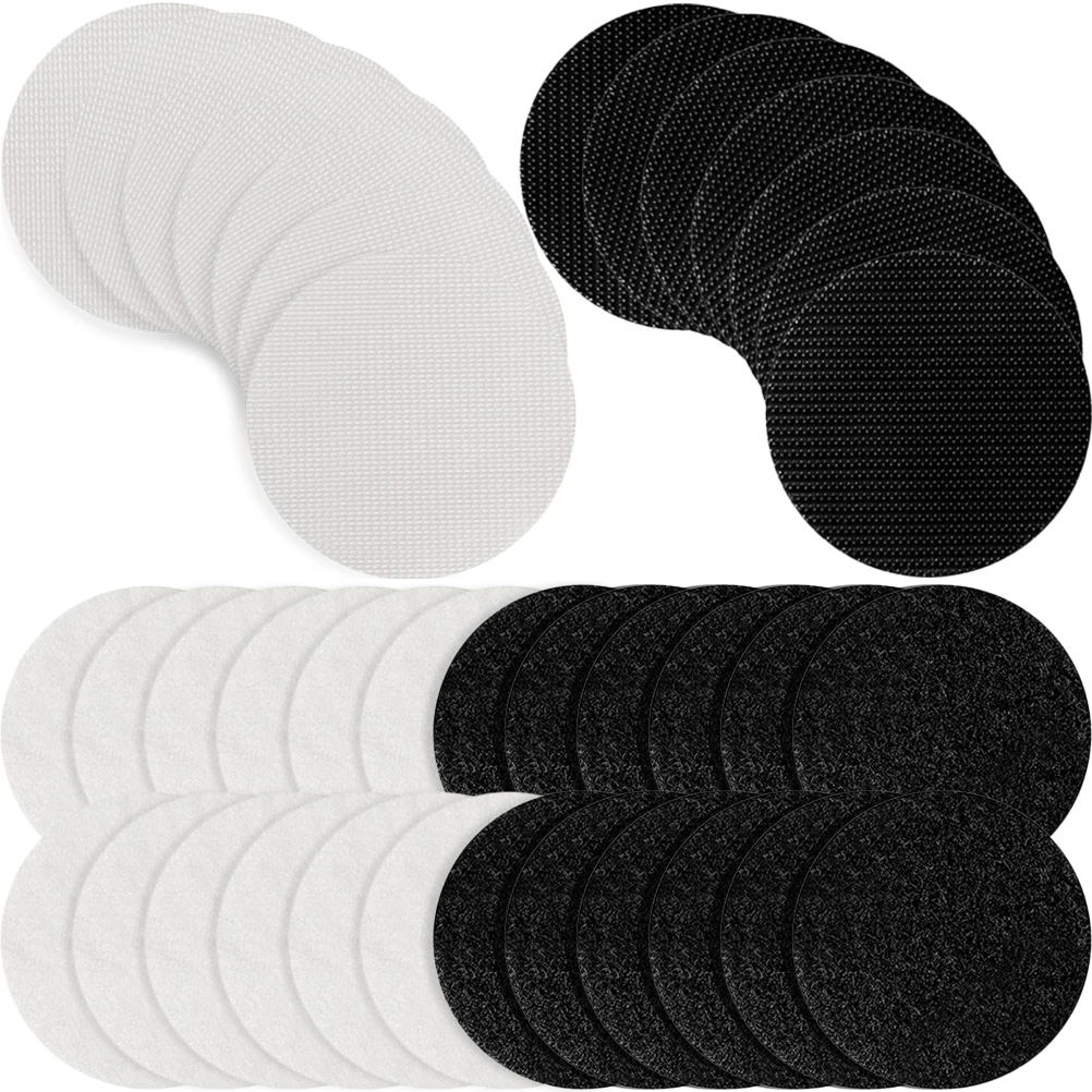 

50 Pairs Anti Slip Cushion Mat Strong Adhesive Round Rug Pad For Sofa Mattress Floor Home Office Non Skid Tape Gripper Pad