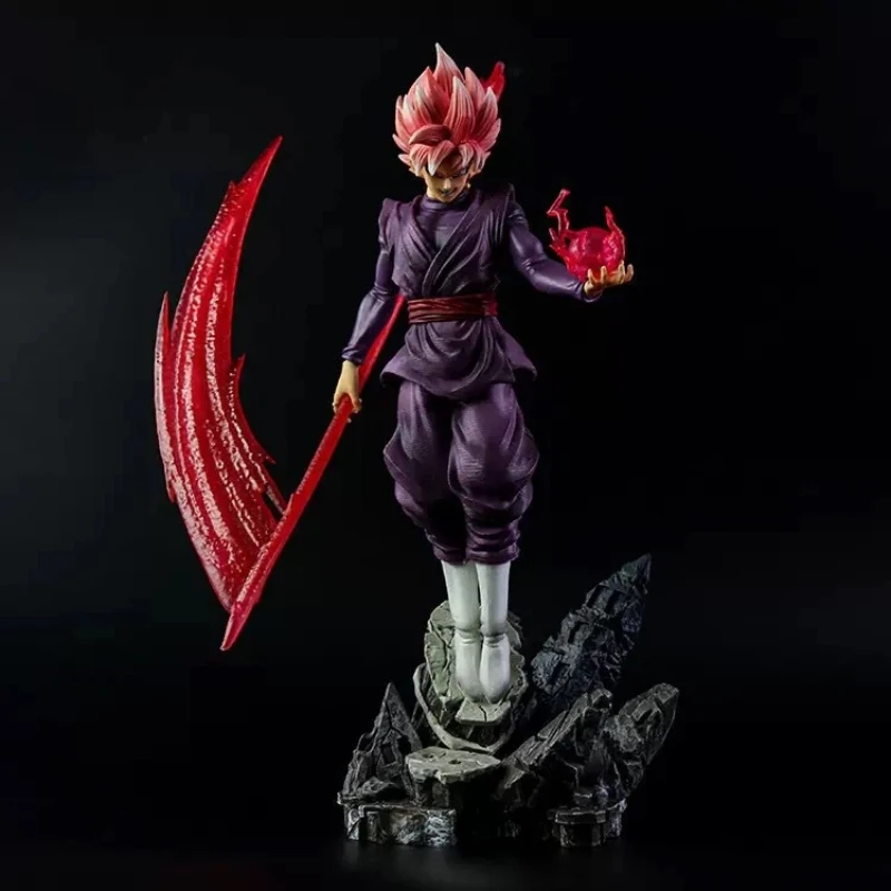 

36 см Dragon Ball Super Saiyan Rose Goku Черный Zamasu Красная коса Фигурка Аниме Модель Статуя Коллекционное украшение
