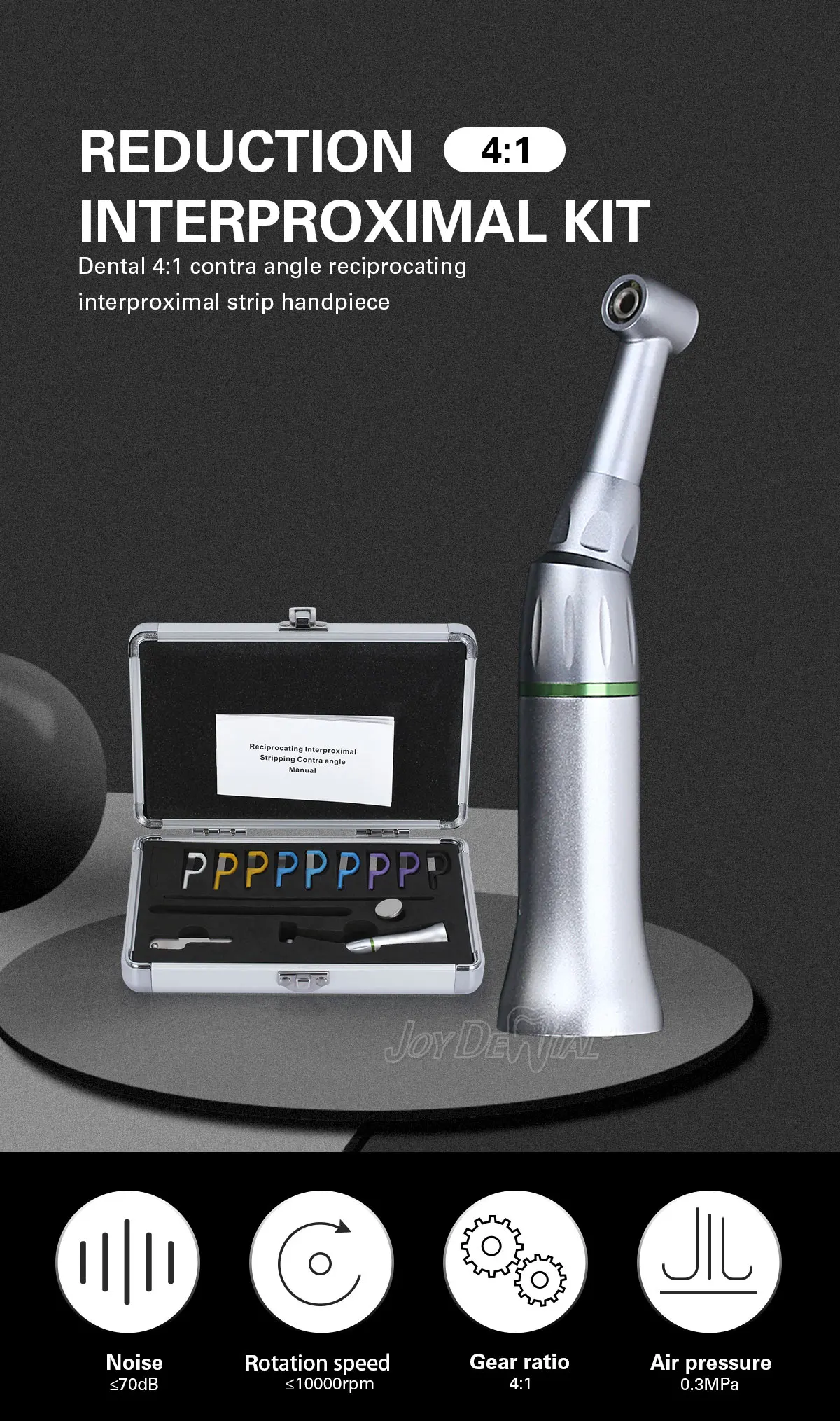 AZDENT Dental 4:1 Reduktions-Winkelstück Interproximale Polierstreifen 1:1 Interproximaler Polierer – Detail 33