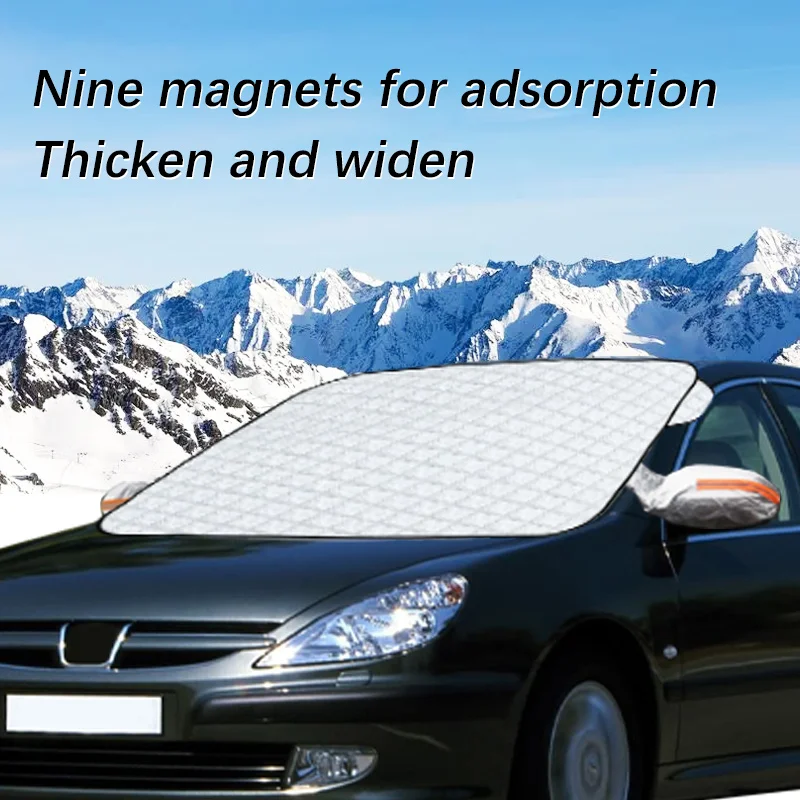 

Magnetic Car Windshield Snow Cover Winter Ice-Frost Guard Sun Shade Protector For Peugeot 607 2004-2006 Exterior Accessories