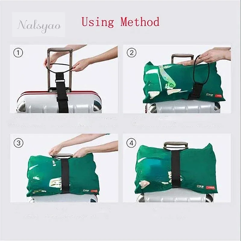 Adjustable Elastic Luggage Strap Carrier Baggage Bungee Belts Suitcase Travel Security Carry On Straps