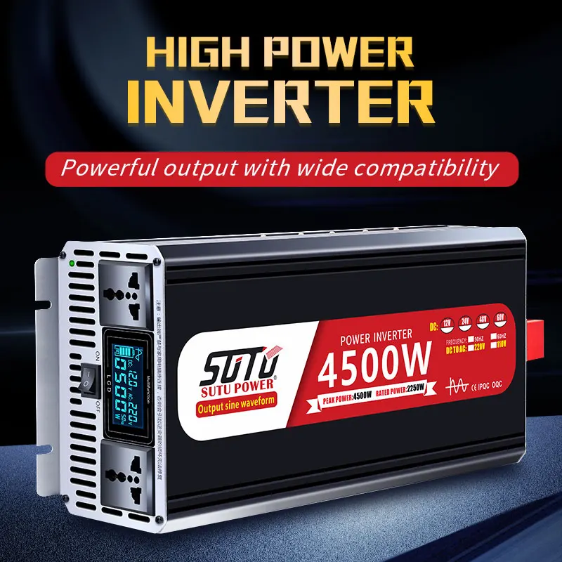 

Pure sine wave inverter 12V24V 48V60V to 220V car and household high-power solar battery converter