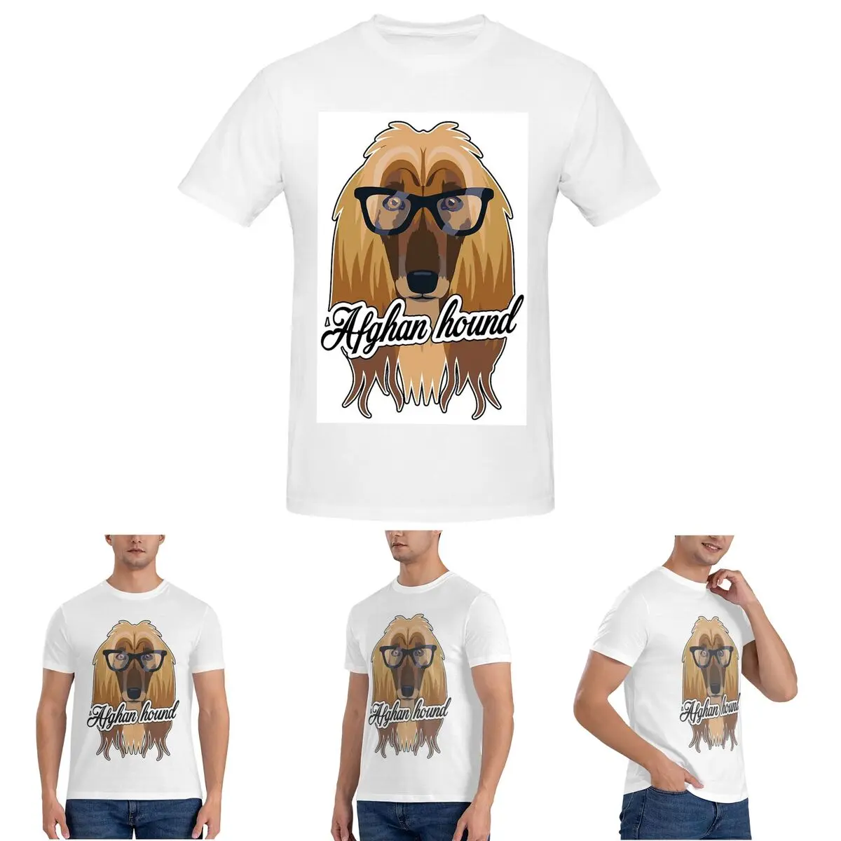 

Футболка I Love Afghan Hound для мужчин, хлопковые футболки больших размеров, мужская летняя одежда с короткими рукавами и круглым вырезом, топы S-6XL