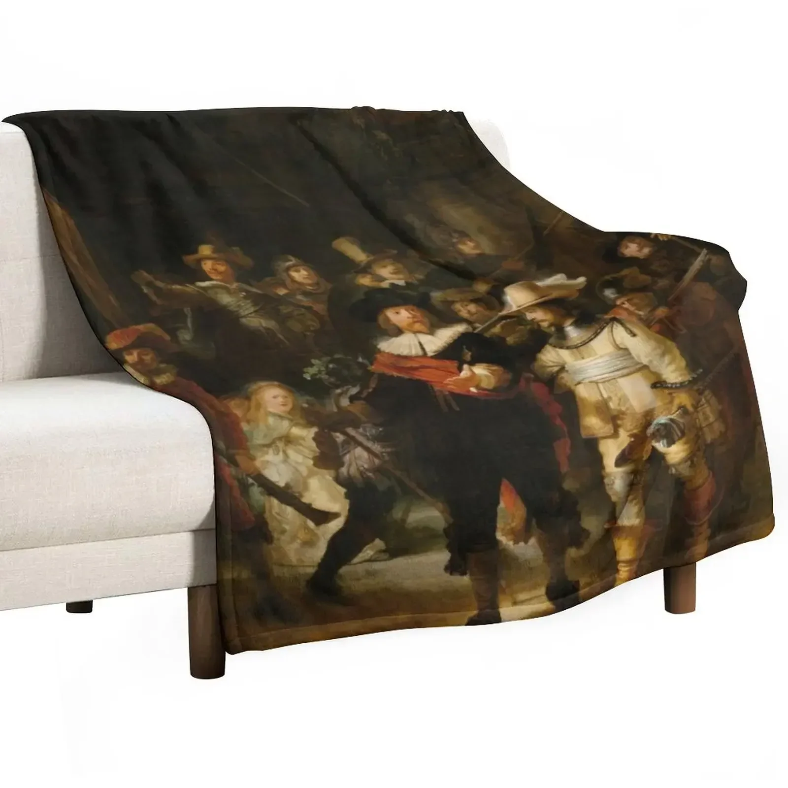 The Nightwatch by Rembrandt van Rijn ( Nachtwacht ) Throw Blanket Luxury Thicken halloween Sofas for winter Blankets