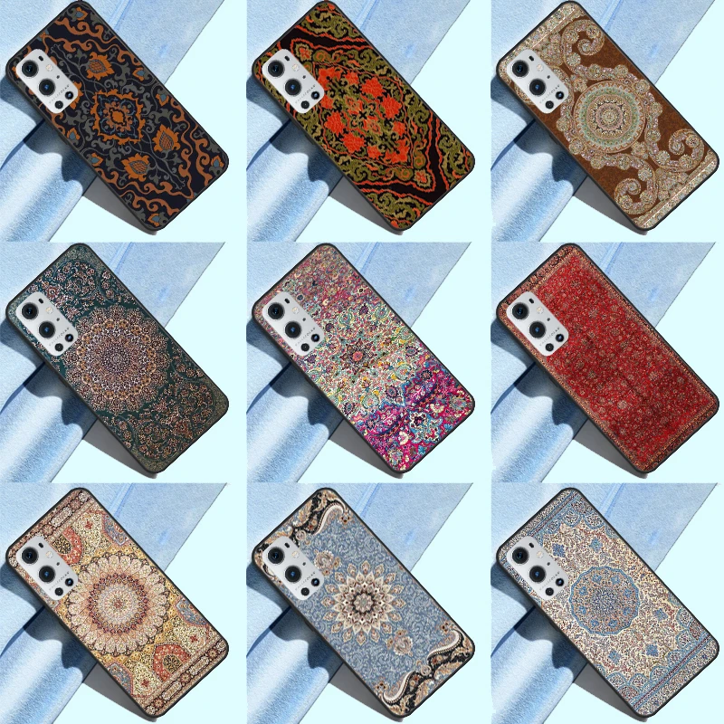 Persian Carpet Floral Pattern Silicone Phone Case For Oneplus 10R 9 R 9RT One Plus 10 9 Pro 9RT Nord 2 T Ace Soft Cover Coque