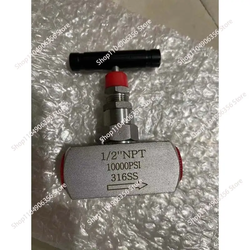 316 Stainless Steel Needle Valve, 68.9MPa10000PSI American NPT Internal Thread, High Temp High Pressure Instrument Valve for Lab