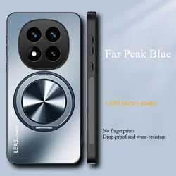 For Redmi-NOTE 14 PRO Plus 4G 5G Case Luxury Matte Stand PC Cover For Redmi NOTE14 PROPlus Shockproof Bumper Funda