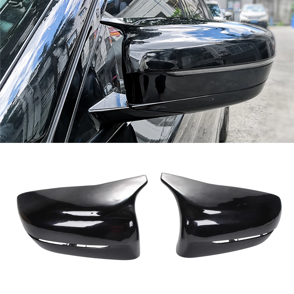 ABS Gloss Black Replacement M Look Rearview Mirror Cover Caps For BMW 3 4 5 7 8 Series G11 G12 G15 G16 G30 G31 G38 G20 G21 G28