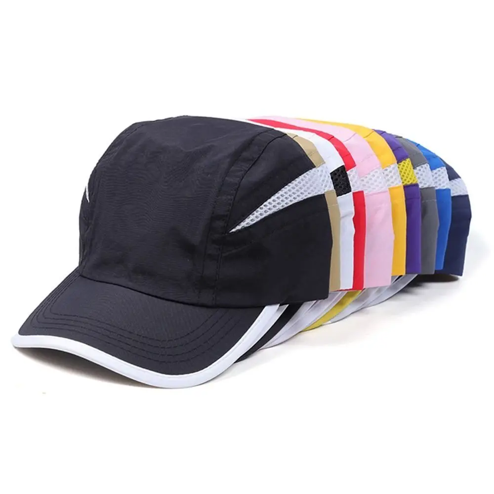 Sports Cap UV Protection Quick Dry Cap Breathable Adjustable Baseball Cap Multicolored Casual Running Snapback Men Women
