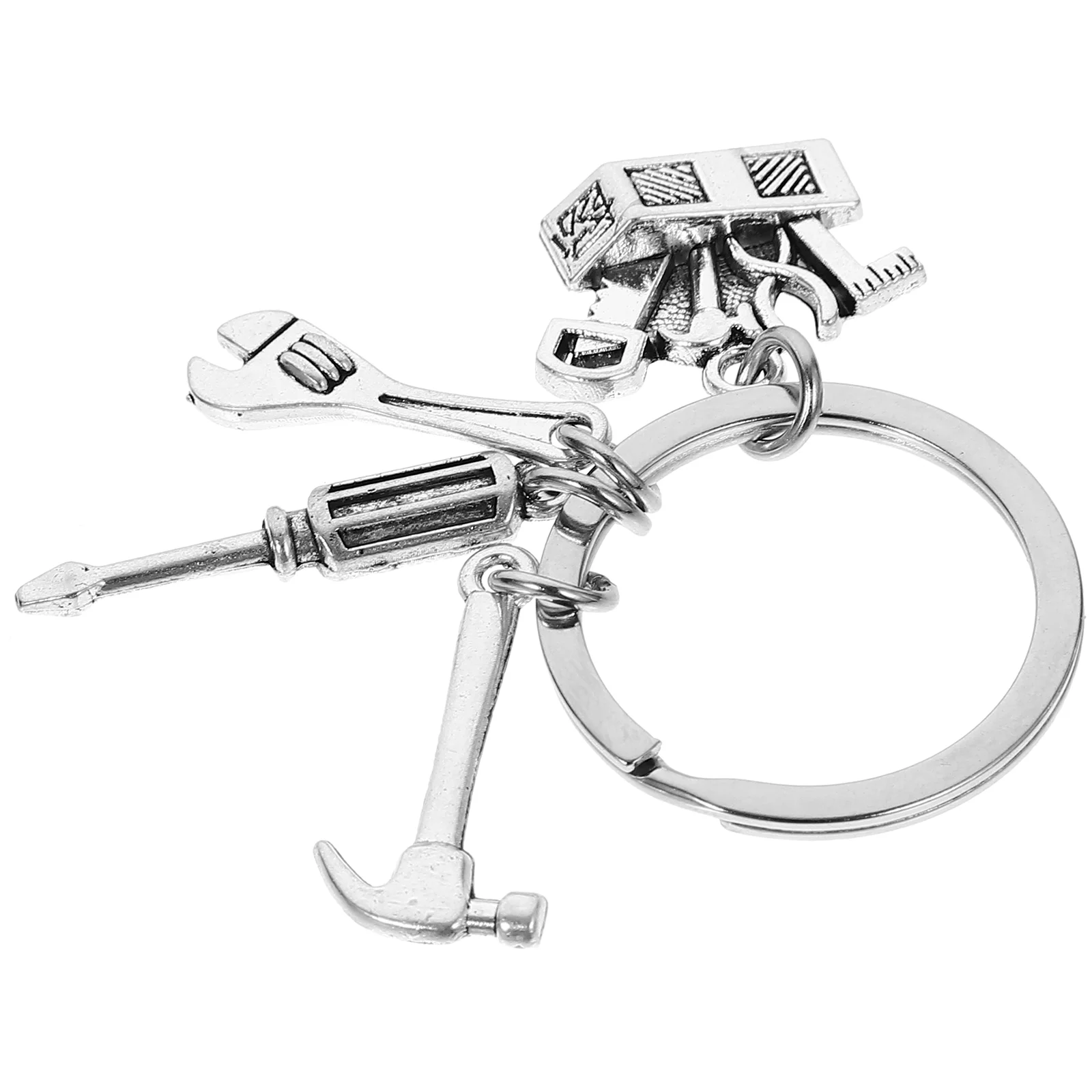 Man Wallet Hammer Unique Keychain Metal Purse Pendant Gift Cartoon Keychains for Men