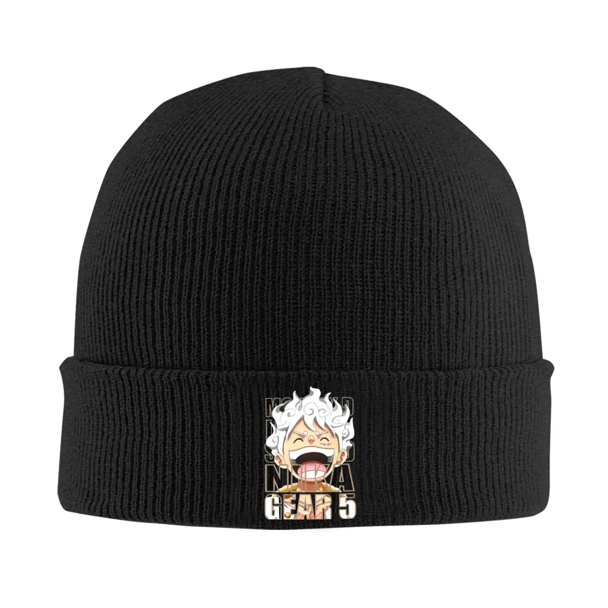 Gorros de punto de Manga de Anime japonés Luffy, gorro para hombre y mujer, gorro de otoño e invierno, gorro acrílico de una pieza de melón de Hip Hop