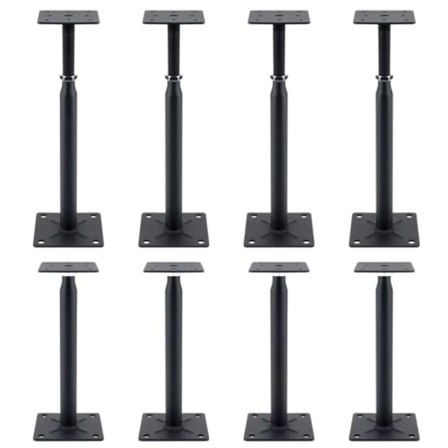 

8 Pack Adjustable Support Jack for The Floor Deck Foundation RV Step Stabilizer Mini Screw Jack- Post 10" to 13"