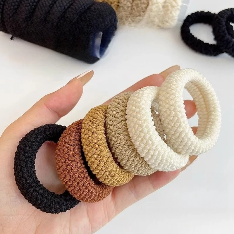 

Seamless Thick High Elastic Hair Ties Wide Hair Rubber Bands for Women High Ponytail Bun No Damage Durable Hair Accessories