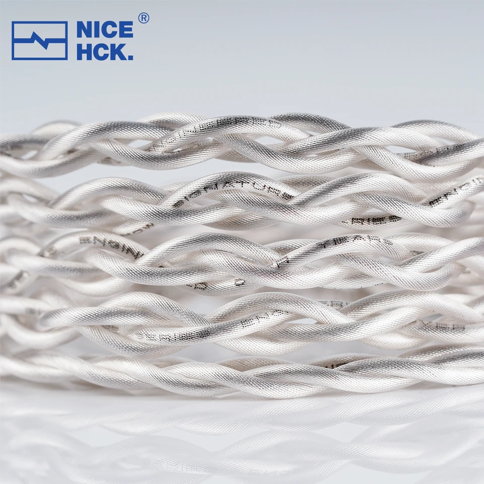 NICEHCK EngrChow 2 素材混合 7N 単結晶銅 + 銀メッキ 7N 単結晶銅