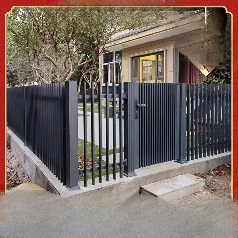 Aluminum alloy fence modern simple villa fence yard welding