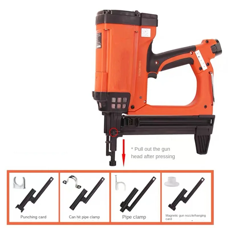 Multifunction GSR40 Adjustable Cordless Fast Gas Nailer Air Nailer for Woodworking Concrete Door Trough Decorative Fixed Nailer