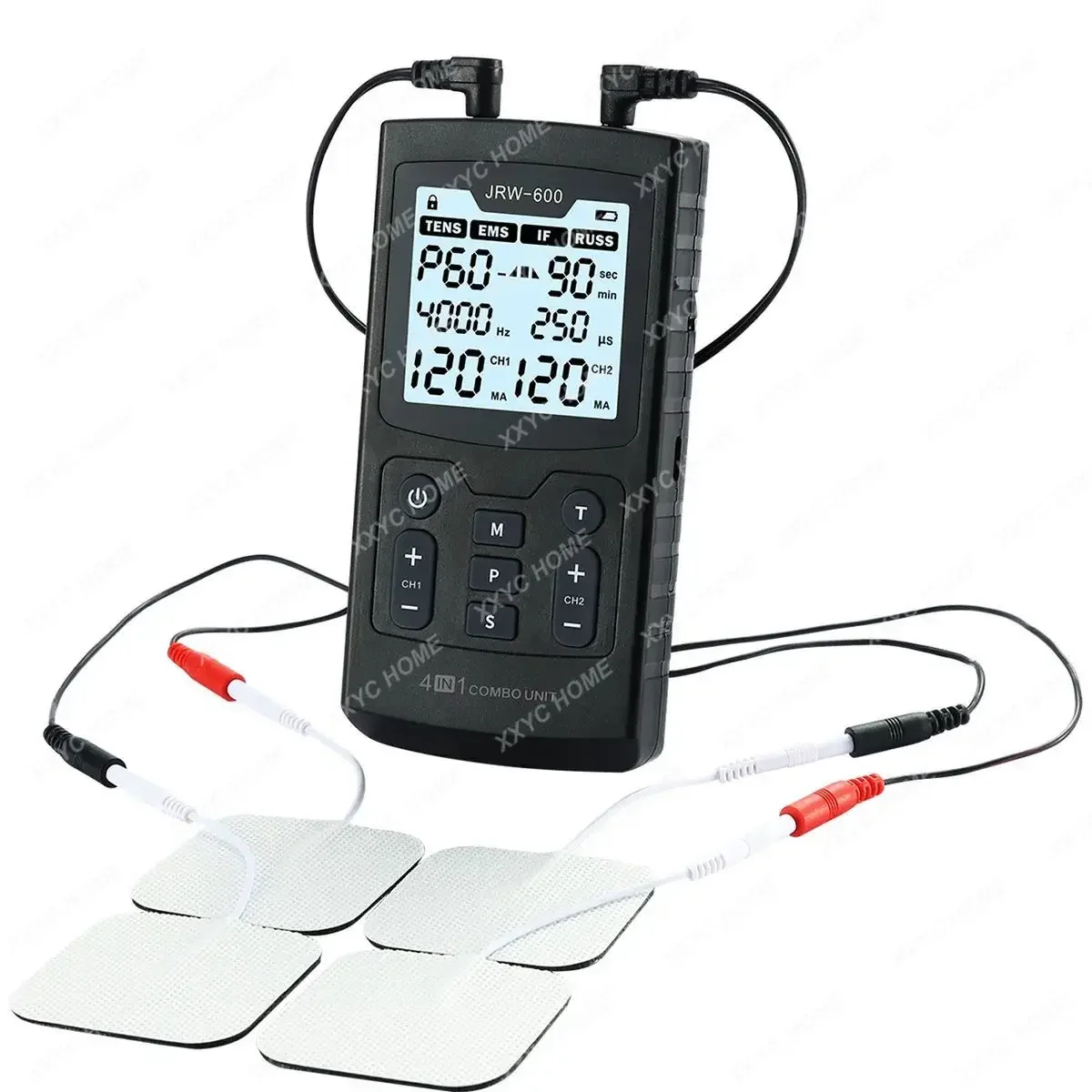 60 Massage Modes 4 in 1 Electric Muscle Stimulator Combo Phy