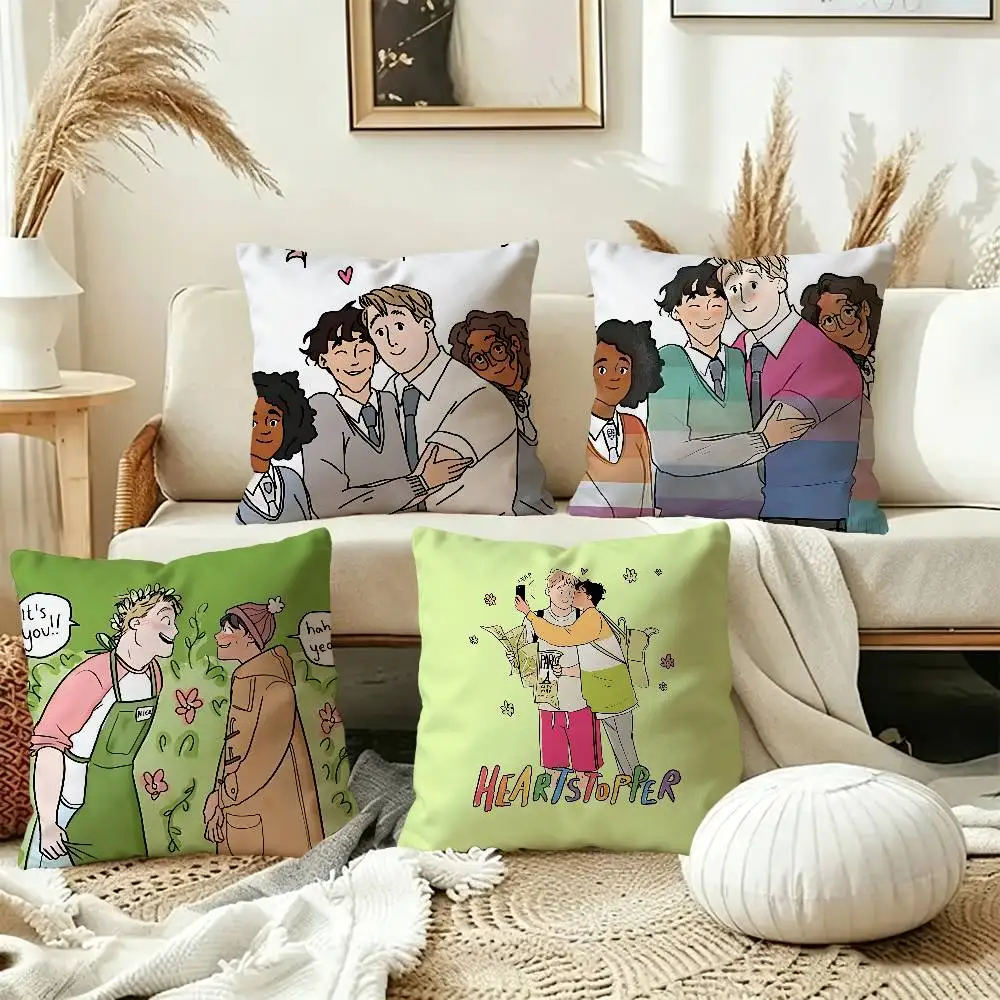 Love Heartstoppers Cute Personalized picture text home decorative pillows Household Gifts 45x45cm