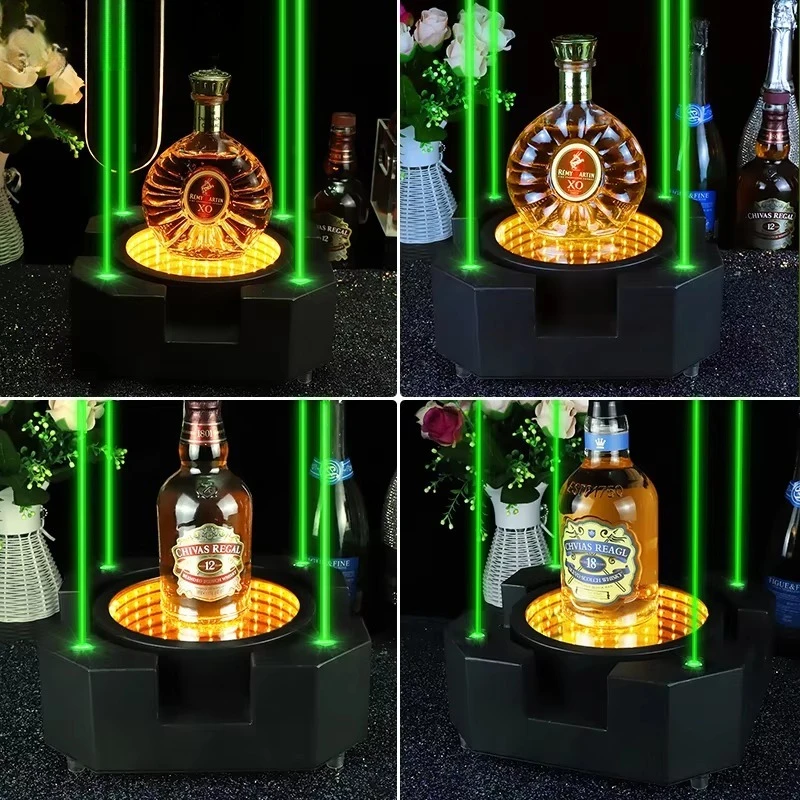Premium Custom LED Liquor Display StandHot Sale Custom Message Board Bottle Demonstrator Service Nightclub VIP Bottle Demonstrat