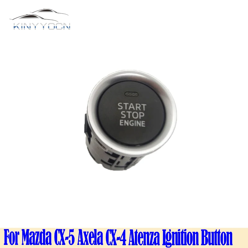 For Mazda CX-5 Axela CX-4 Atenza Car One-Button Start Switch Go Starter Ignition Button Engine Stop Start Push Button