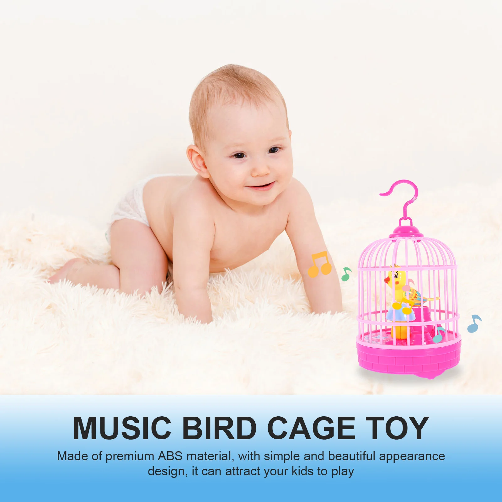 เพลงแสง Bird Cage ของเล่นดนตรีของเล่นจําลองเสียง Chirping Birdcage เด็กของขวัญที่ไม่ซ้ํากันสร้างสรรค์เด็ก